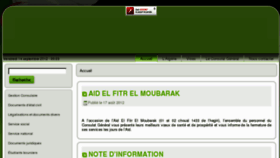 What Consulatalgerie-paris.org website looked like in 2012 (11 years ago)