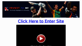 What Cricket-365.me website looked like in 2012 (11 years ago)