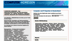 What Computer-adressen.de website looked like in 2012 (11 years ago)