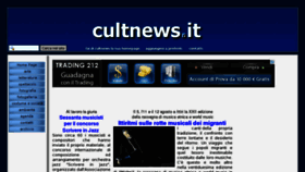 What Cultnews.it website looked like in 2012 (11 years ago)