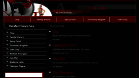 What Cloy.com website looked like in 2012 (11 years ago)