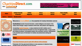 What Charitiesdirect.com website looked like in 2012 (11 years ago)