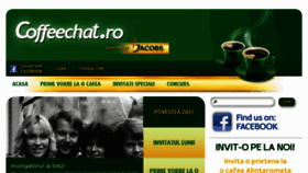What Coffeechat.ro website looked like in 2012 (12 years ago)