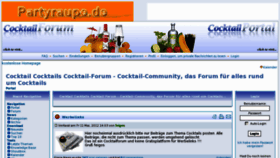 What Cocktail-community.de website looked like in 2012 (11 years ago)