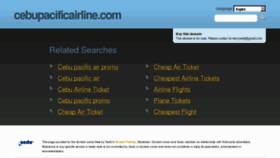 What Cebupacificairline.com website looked like in 2012 (11 years ago)