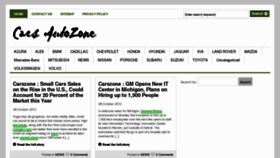 What Carsautozone.us website looked like in 2012 (11 years ago)