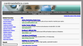 What Centroestetico.com website looked like in 2012 (11 years ago)