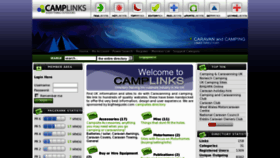 What Camplinks.co.uk website looked like in 2012 (11 years ago)