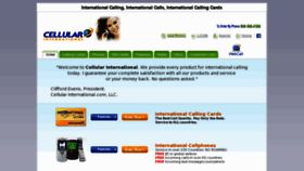 What Cellularinternational.com website looked like in 2012 (11 years ago)
