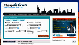 What Cheapairtickets.co.in website looked like in 2012 (11 years ago)