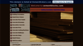 What Cementblocks.com website looked like in 2012 (11 years ago)