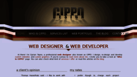 What Cippodesign.com website looked like in 2012 (11 years ago)
