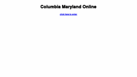 What Columbia.md website looked like in 2012 (11 years ago)