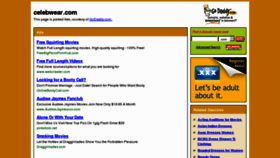 What Celebwear.com website looked like in 2012 (11 years ago)