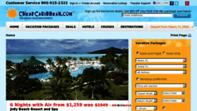 What Cheapcarribean.com website looked like in 2012 (11 years ago)