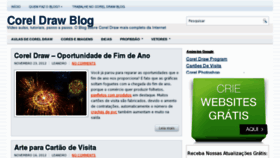What Coreldrawblog.com website looked like in 2012 (11 years ago)