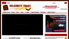 What Celebritytoast.com website looked like in 2012 (11 years ago)