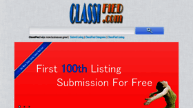 What Classi-fied.com website looked like in 2012 (11 years ago)