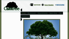 What Cashtree.com website looked like in 2012 (11 years ago)