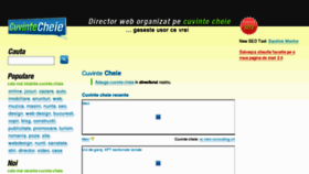 What Cuvintecheie.ro website looked like in 2012 (11 years ago)
