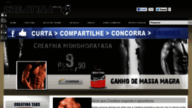 What Creatina.net.br website looked like in 2012 (11 years ago)
