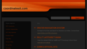 What Coordinatesit.com website looked like in 2012 (11 years ago)