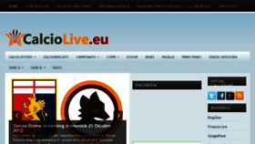 What Calciolive.eu website looked like in 2012 (12 years ago)