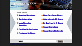 What Creadinero.com website looked like in 2012 (11 years ago)