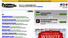 What Carlosmontalvo.com website looked like in 2012 (11 years ago)