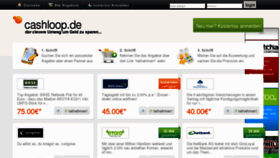 What Cashloop.de website looked like in 2012 (11 years ago)
