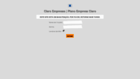 What Claroplanocorporativo.com.br website looked like in 2012 (11 years ago)