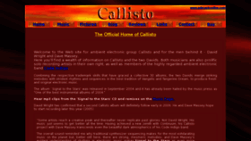 What Callistomusic.com website looked like in 2012 (11 years ago)