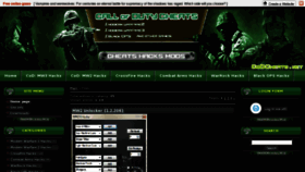 What Codcheats.net website looked like in 2013 (11 years ago)
