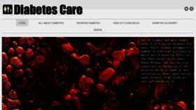 What Care-diabetes.com website looked like in 2013 (11 years ago)