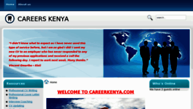 What Careerkenya.com website looked like in 2013 (11 years ago)