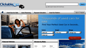 What Clickablecars.com website looked like in 2013 (11 years ago)