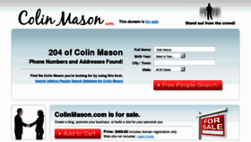 What Colinmason.com website looked like in 2013 (11 years ago)