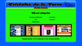 What Cristoferdelatorre.com website looked like in 2013 (11 years ago)