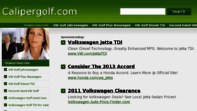 What Calipergolf.com website looked like in 2013 (11 years ago)