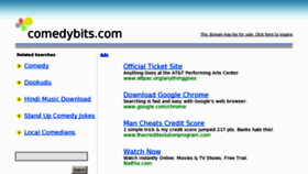 What Comedybits.com website looked like in 2013 (11 years ago)
