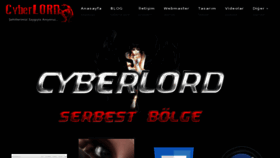 What Cyberlord.org website looked like in 2013 (11 years ago)