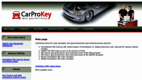 What Carprokey.com website looked like in 2013 (11 years ago)