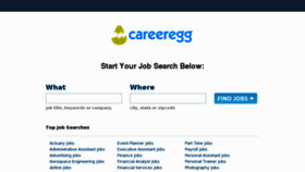 What Careeregg.com website looked like in 2013 (11 years ago)