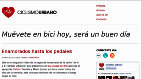 What Ciclismourbano.info website looked like in 2013 (11 years ago)