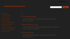 What Cheapreplicashop.com website looked like in 2013 (11 years ago)
