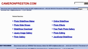 What Cameronpreston.com website looked like in 2013 (11 years ago)