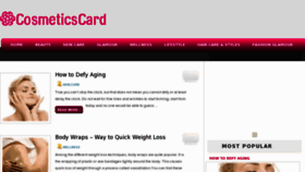 What Cosmeticscard.com website looked like in 2013 (11 years ago)