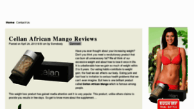 What Cellanafricanmango.com website looked like in 2013 (11 years ago)