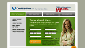 What Creditoptions.com website looked like in 2013 (11 years ago)