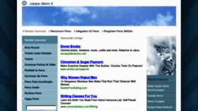 What Carpe-diem.it website looked like in 2013 (11 years ago)